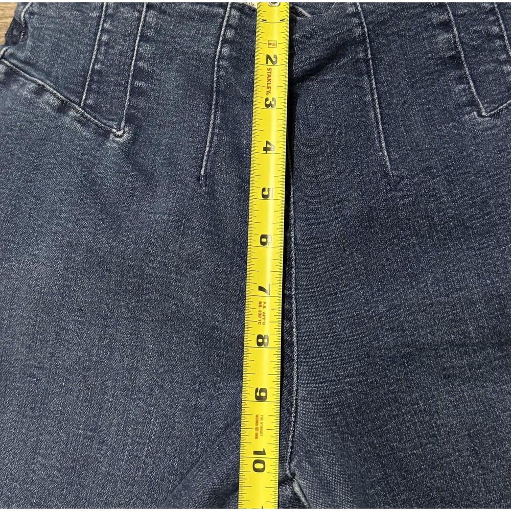 Pilcro Anthropologie Wide Leg Crop Jeans Raw Hem High Rise Pants Boho Sz 27 - Picture 6 of 10